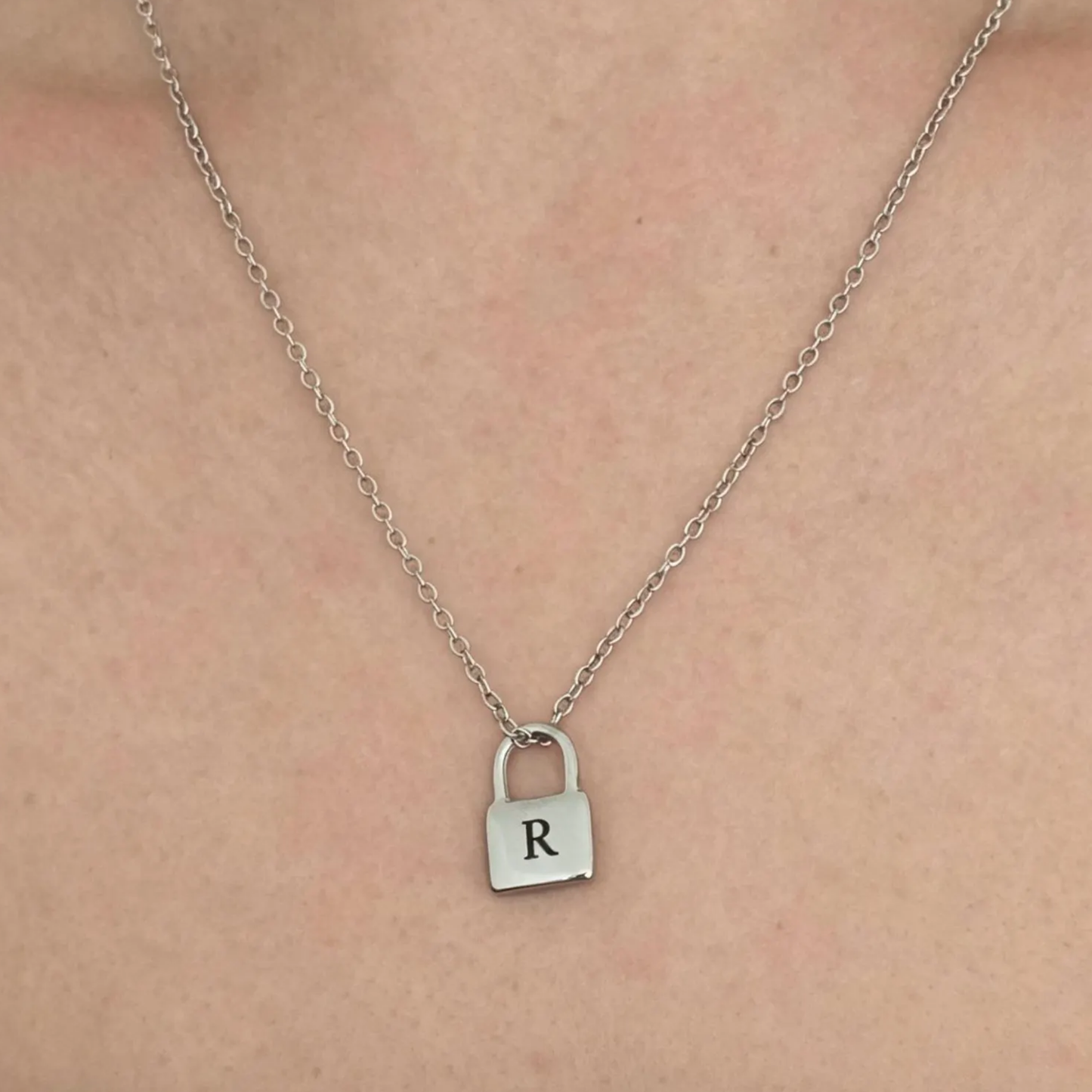 Personalised Initial Padlock Necklace