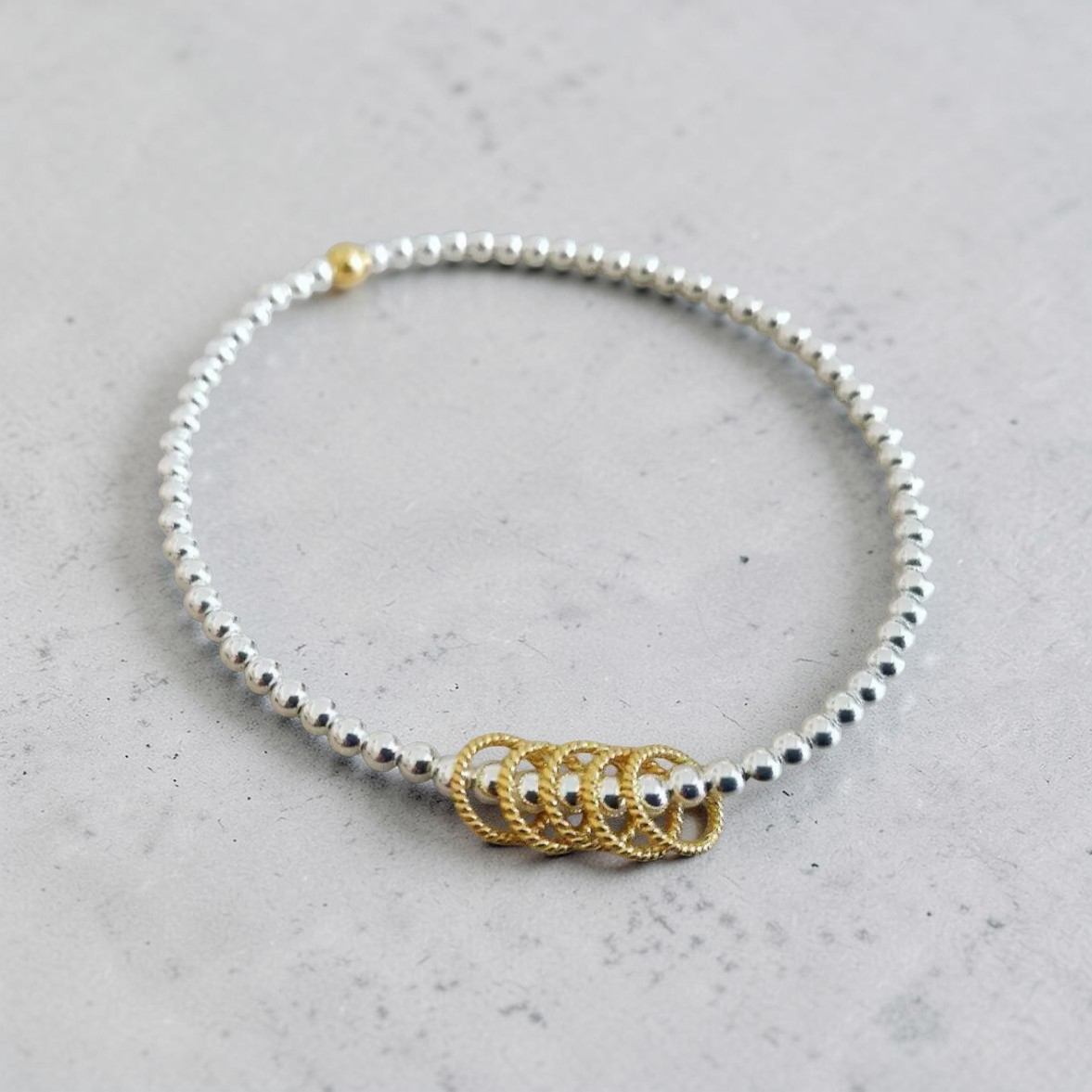 Sterling Silver Birthday Bracelet (20th, 30th, 40th, 50th, 60th, 70th, 80th or 90th birthday)