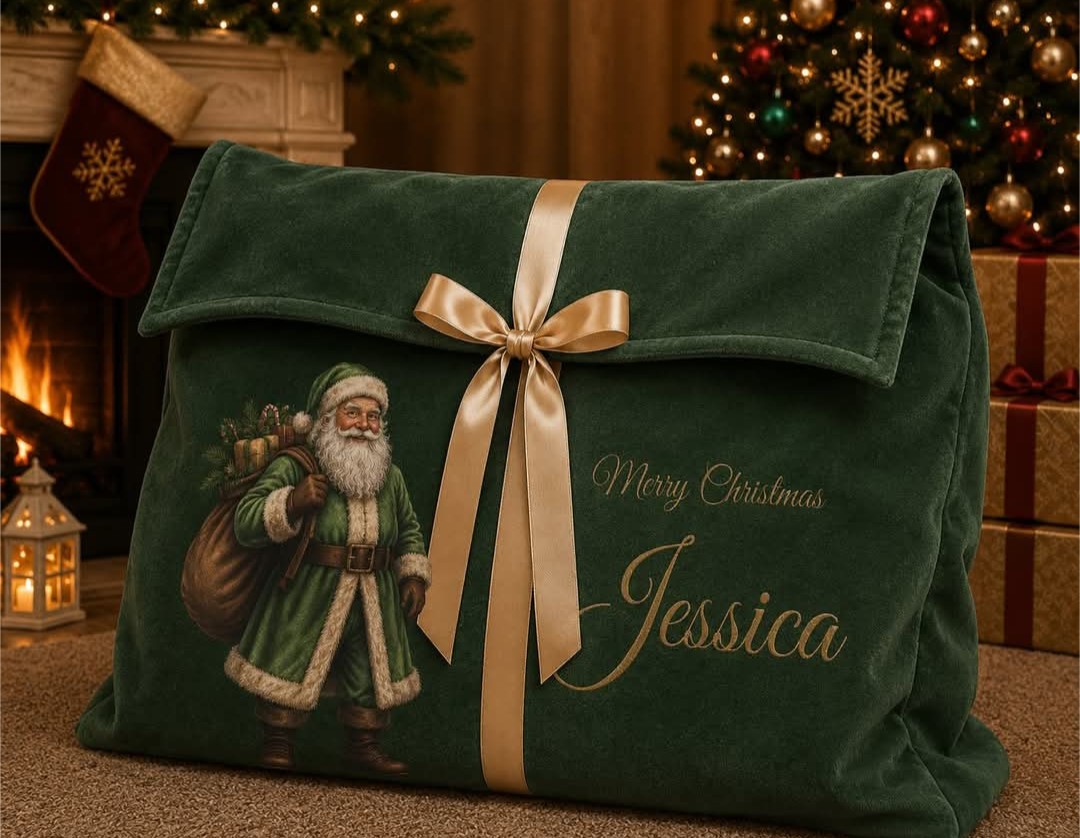 PRE ORDER Velvet Christmas Envelope Gift Bag