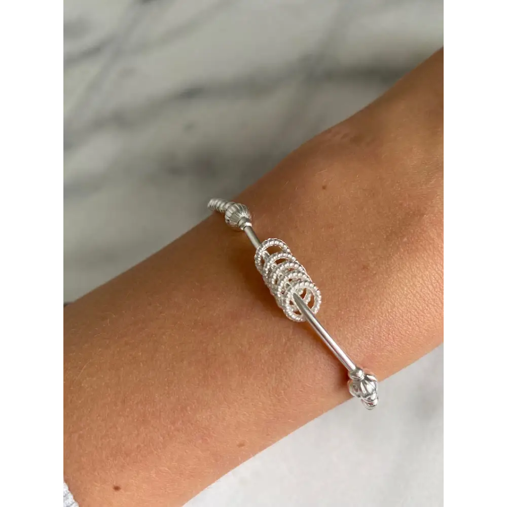 Silver Plated Milestone Birthday Bracelet (20th, 30th, 40th, 50th, 60th, 70th, 80th or 90th birthday) With Love Jewellery UK
