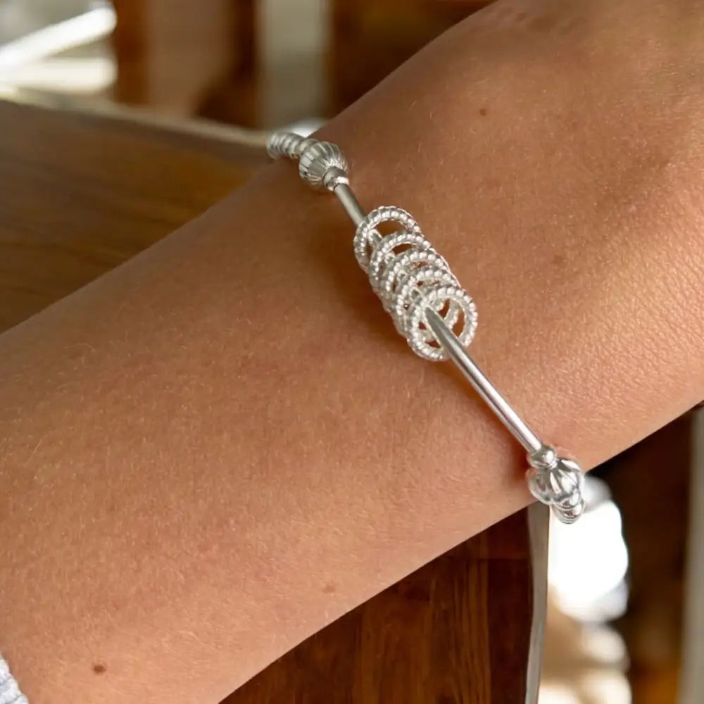 Silver Plated Milestone Birthday Bracelet (20th 30th 40th 50th 60th 70th 80th or 90th birthday) Bracelets