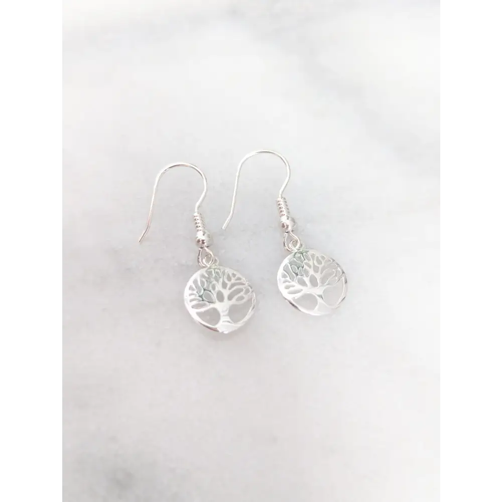 Sterling Silver Tree of Life Earrings