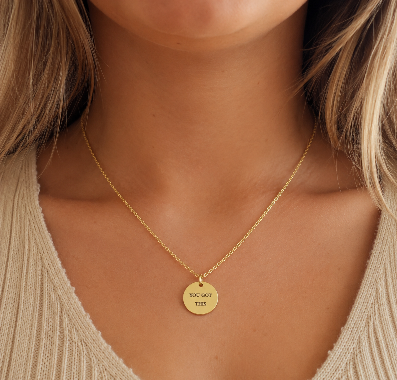 You Got This Necklace | Engraved Inspirational Gift for Her
