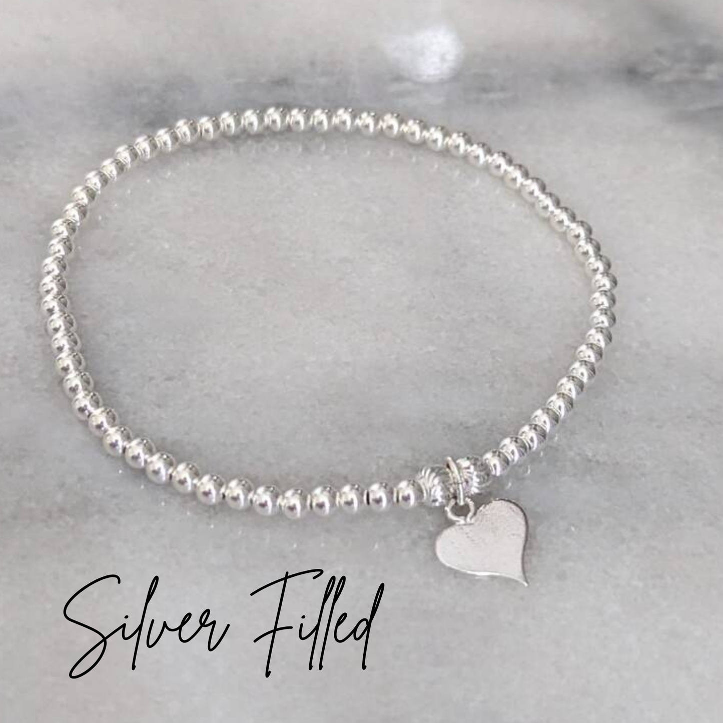 Prom Night 2026 Heart Charm Bracelet