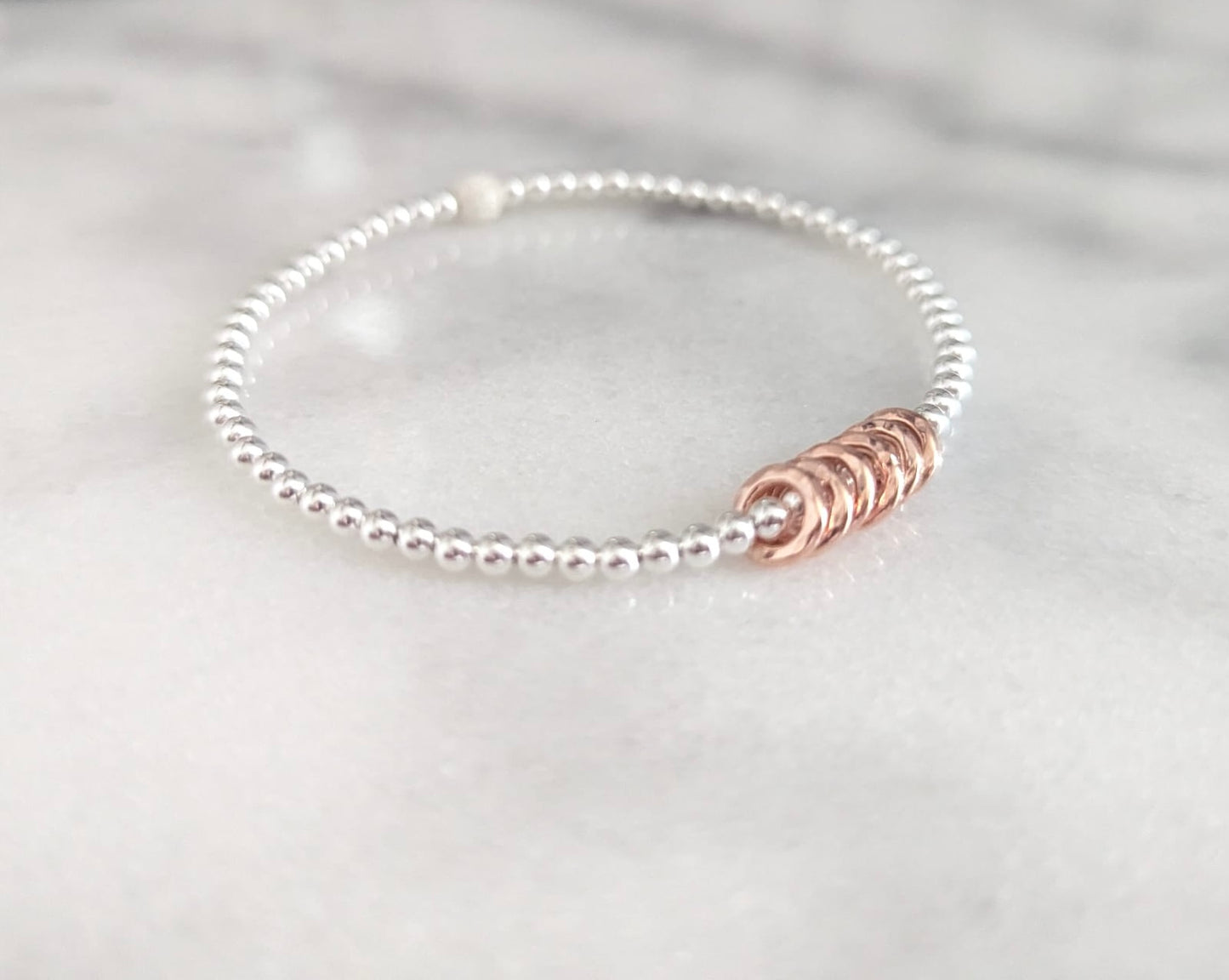 Sterling Silver Birthday Bracelet (20th, 30th, 40th, 50th, 60th, 70th, 80th or 90th birthday)