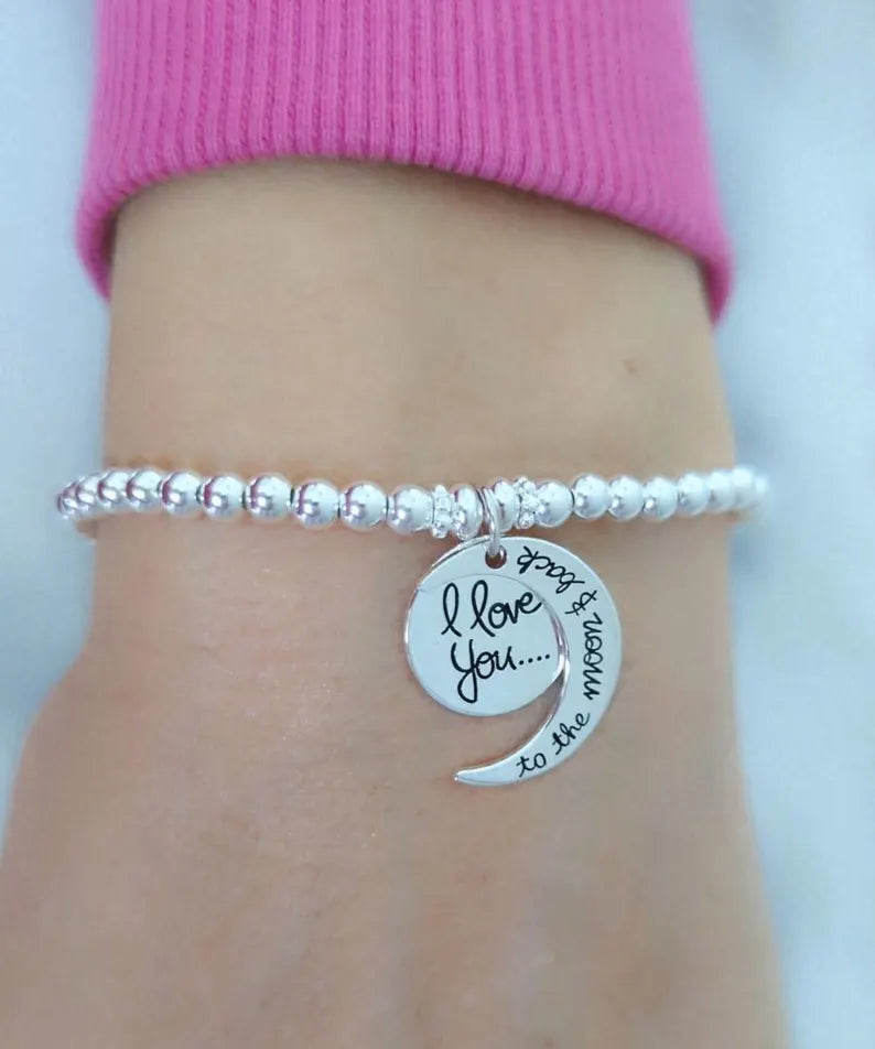 I Love You To The Moon and Back Bracelet