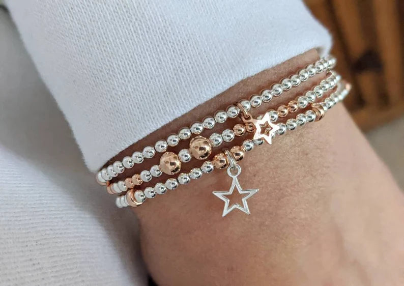 Star Stack Bracelet Set With Love Jewellery UK