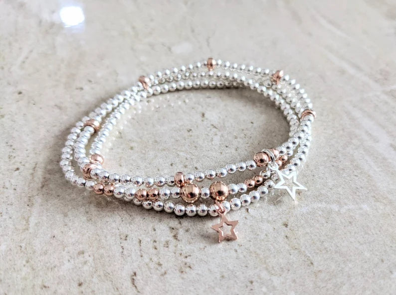 Star Stack Bracelet Set With Love Jewellery UK