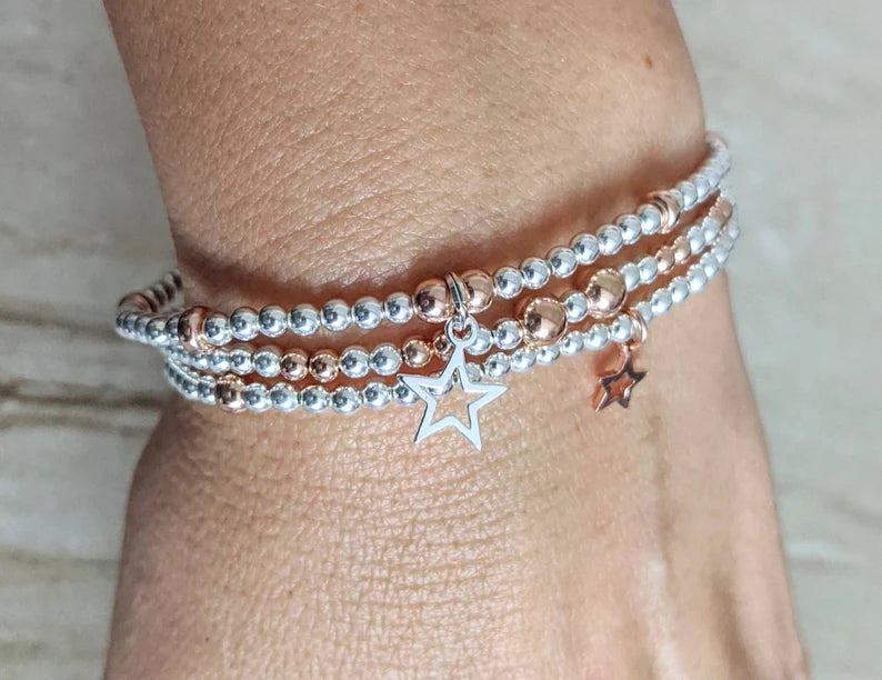 Star Stack Bracelet Set With Love Jewellery UK