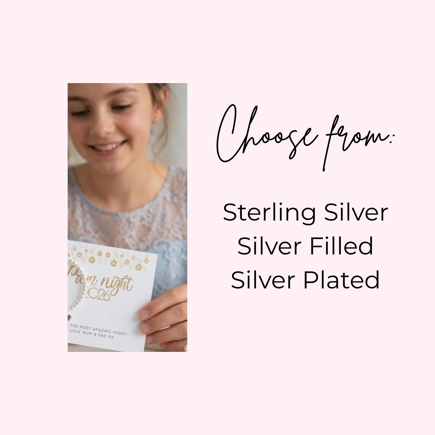 Prom Night 2026 Heart Charm Bracelet