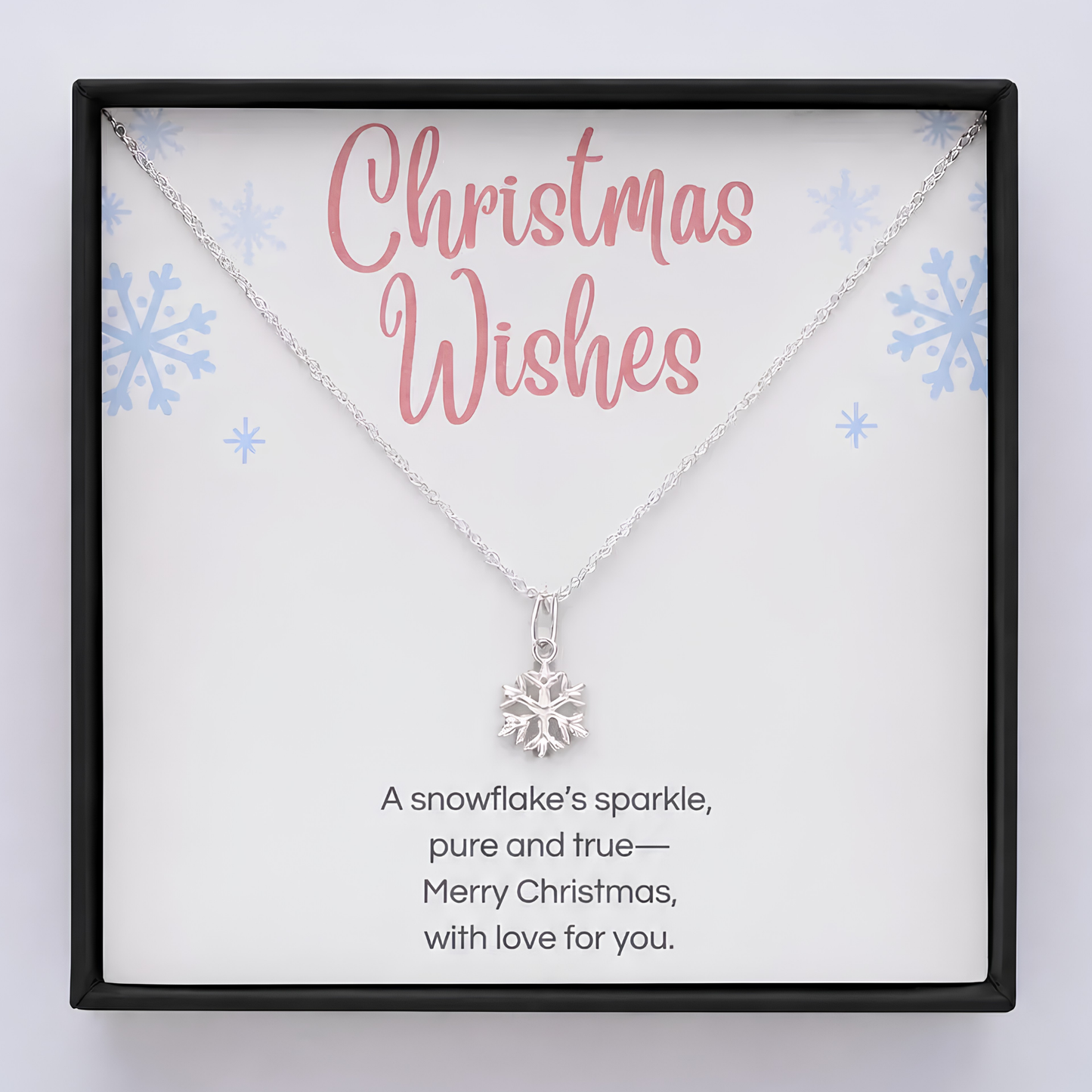 Sterling Silver Christmas Snowflake Necklace