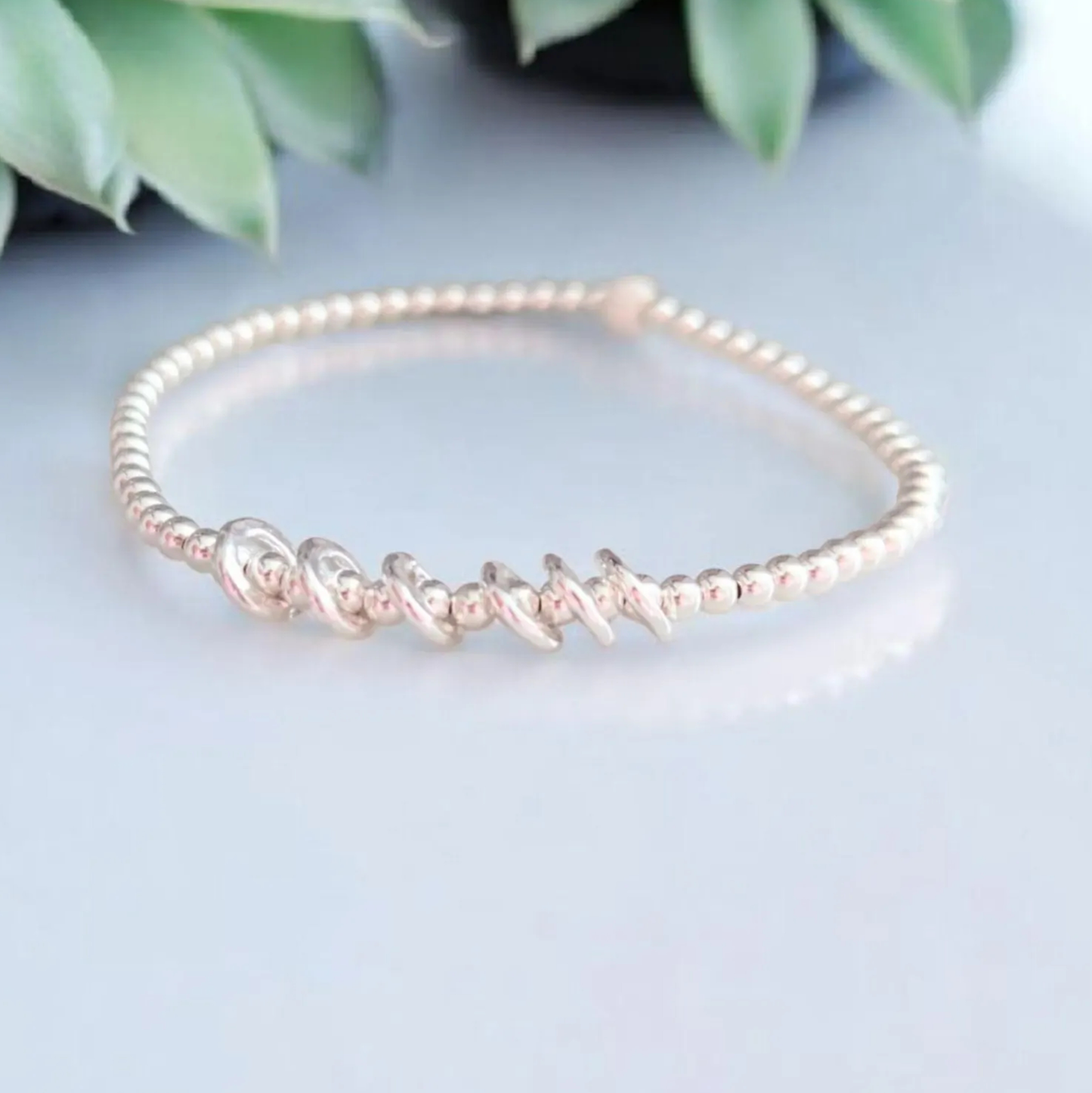 Sterling Silver Birthday Bracelet (20th, 30th, 40th, 50th, 60th, 70th, 80th or 90th birthday)