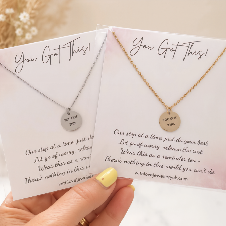 You Got This Necklace | Engraved Inspirational Gift for Her