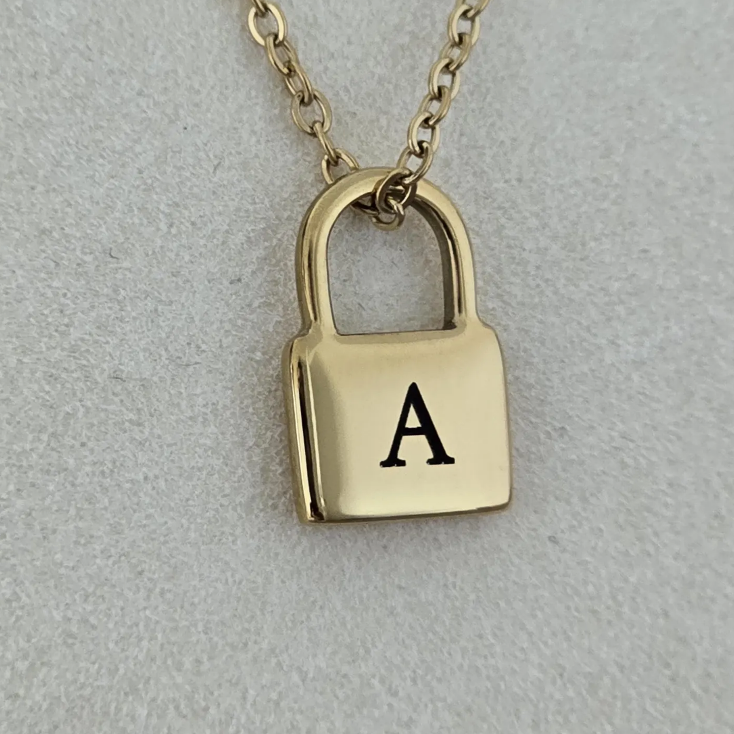 Personalised Initial Padlock Necklace