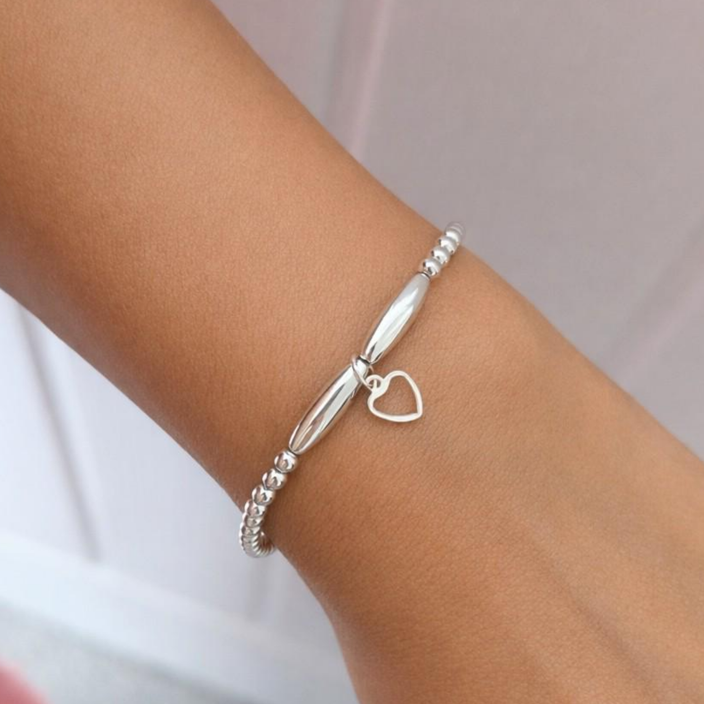Thank You Teacher Silver Bracelet Personalised Gift