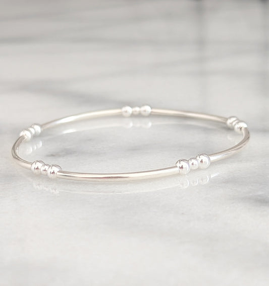 Sterling Silver Noodle Stretch Bracelet