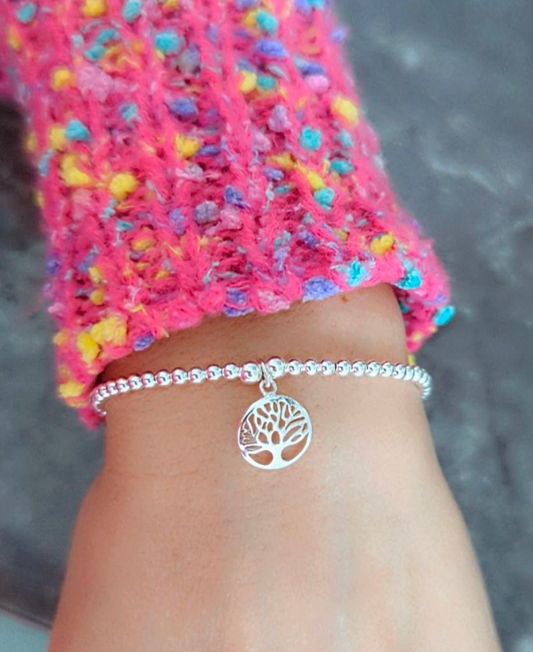 Sterling Silver Tree Of Life Bracelet