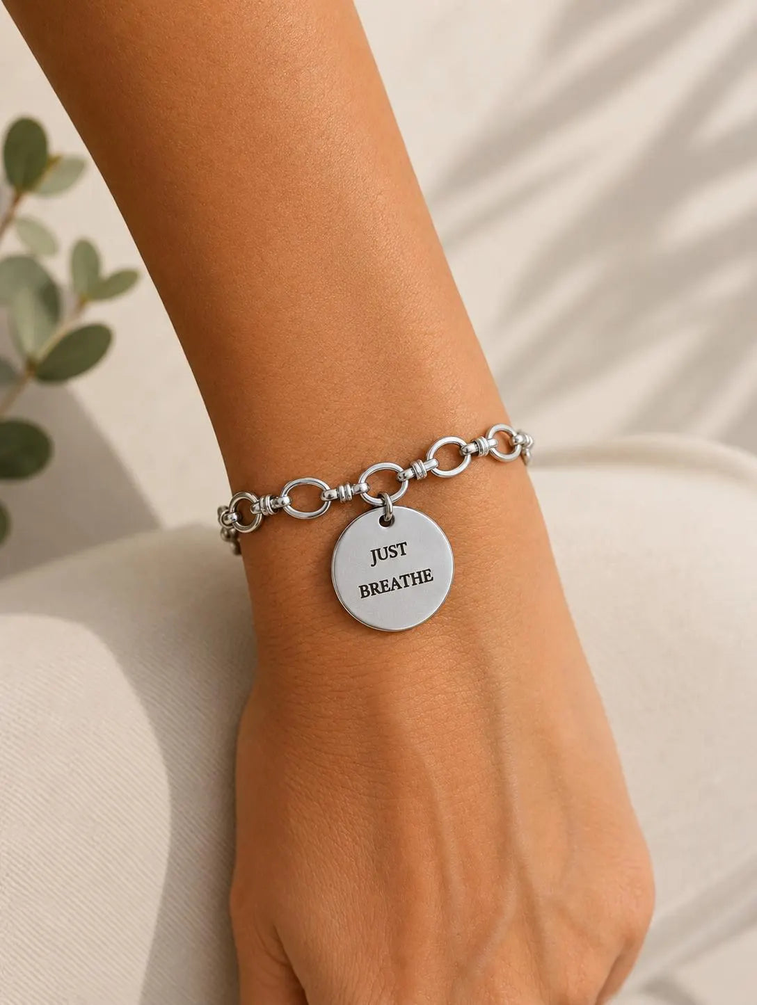 Personalised Custom Message Engraved Stainless Steel Bracelet