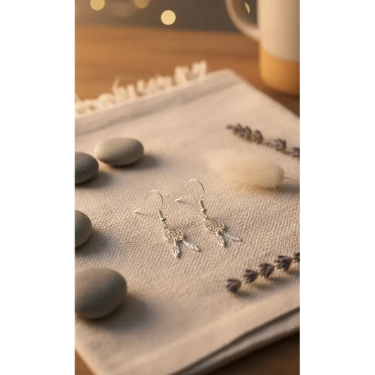 Dreamcatcher Sterling Silver Drop Earrings - Earrings