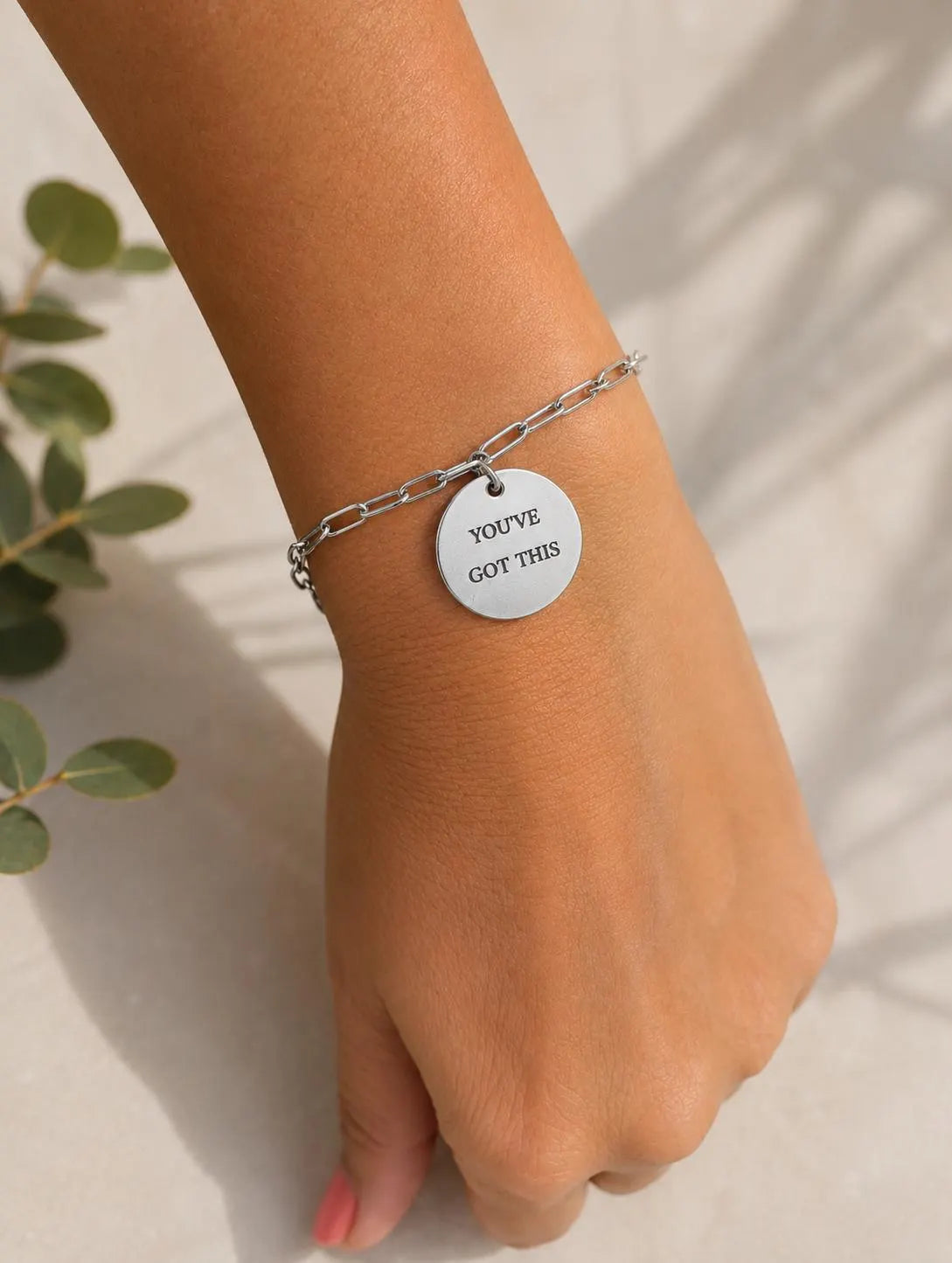 Personalised Custom Message Engraved Stainless Steel Bracelet