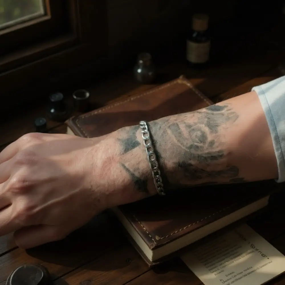 Mens Stainless Steel Cuban Chain Bracelet Bracelets