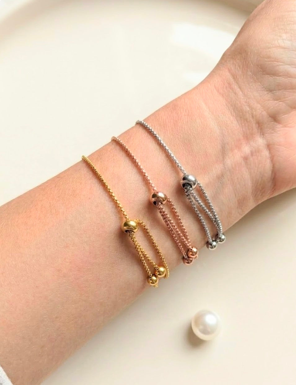 Personalised Heart Slider Bracelet