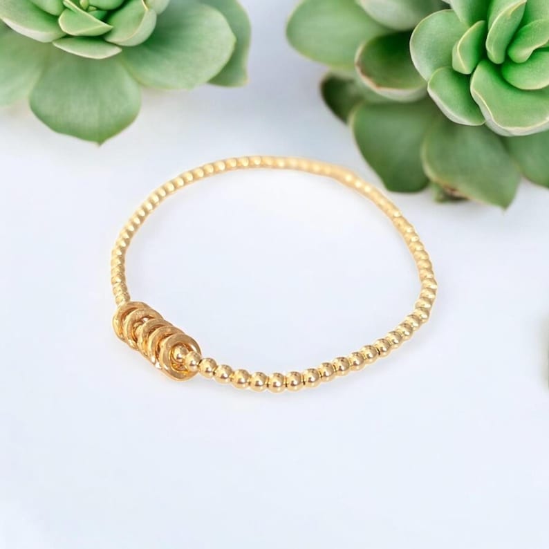 Gold Milestone Birthday Bracelet (20th, 30th, 40th, 50th, 60th, 70th, 80th or 90th birthday)