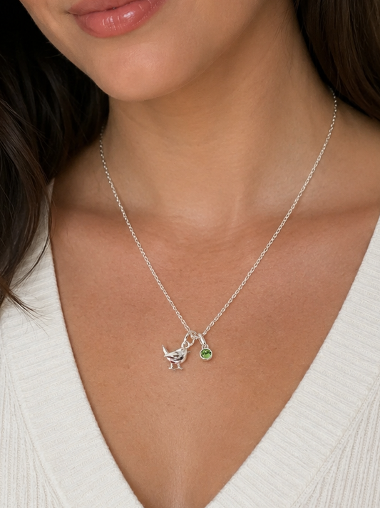 Sterling Silver Robin Necklace
