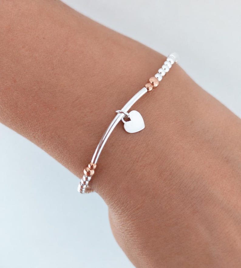 Sterling Silver Heart Bracelet