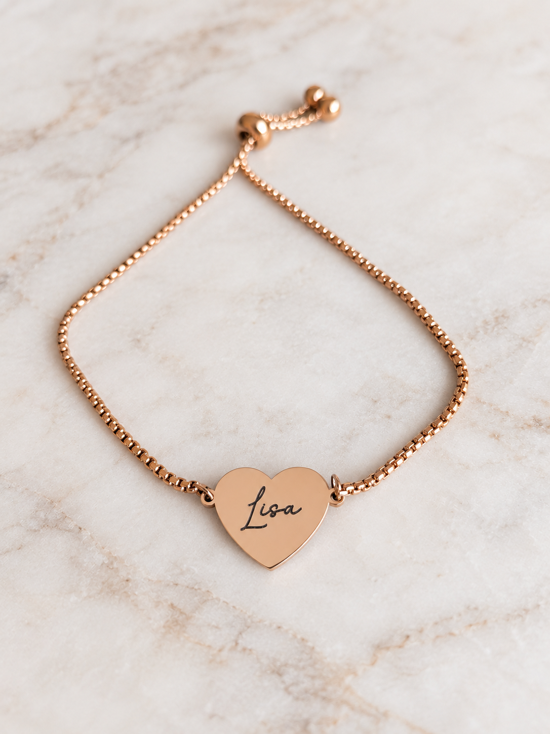 Personalised Name Adjustable Slider Bracelet