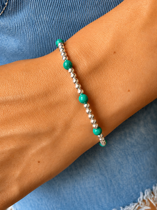 Turquoise and Sterling Silver Bracelet