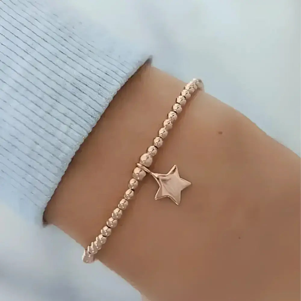 Rose Gold Star Bracelet - Bracelets