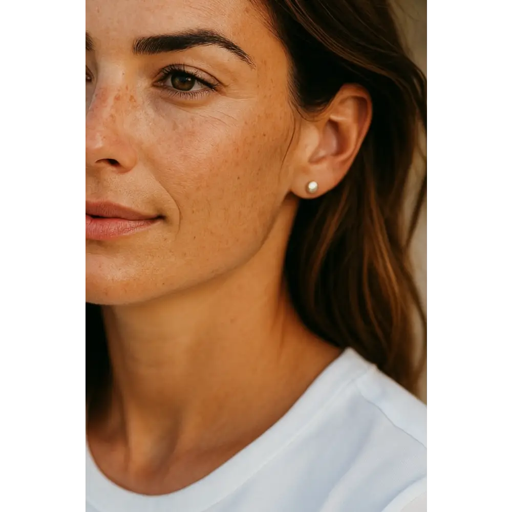 Silver Ball Stud Earrings Earrings