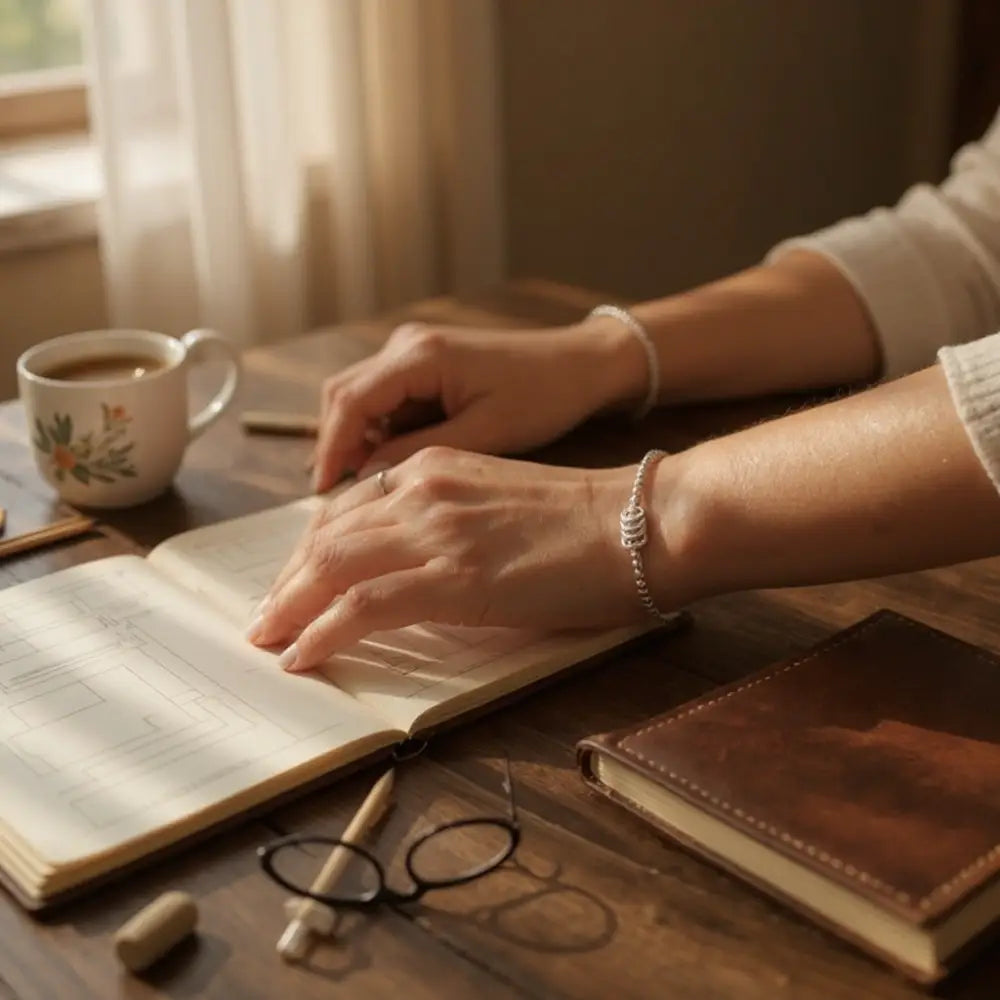 Silver Milestone Birthday Bracelet (20th 30th 40th 50th 60th 70th 80th or 90th birthday) Bracelets