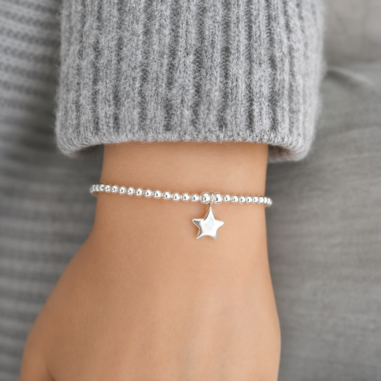 Sterling Silver Star Bracelet