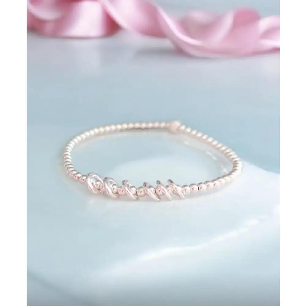 Sterling Silver Birthday Bracelet (20th 30th 40th 50th 60th 70th 80th or 90th birthday) Bracelets