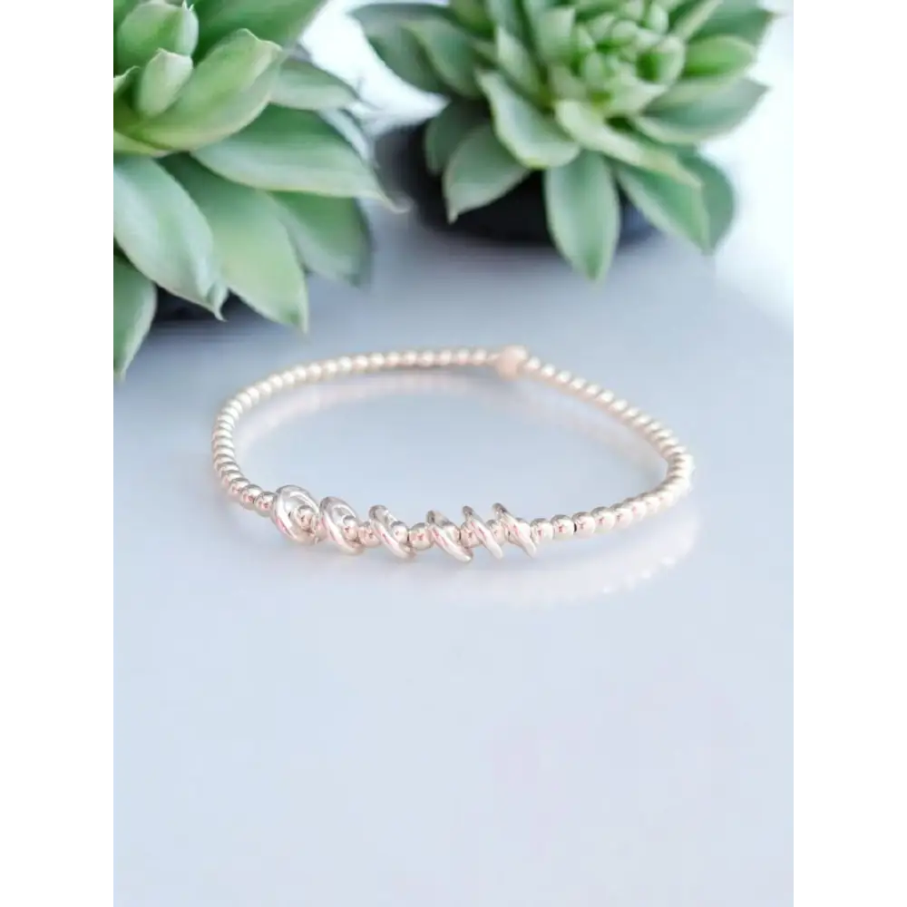 Sterling Silver Birthday Bracelet (20th 30th 40th 50th 60th 70th 80th or 90th birthday) Bracelets