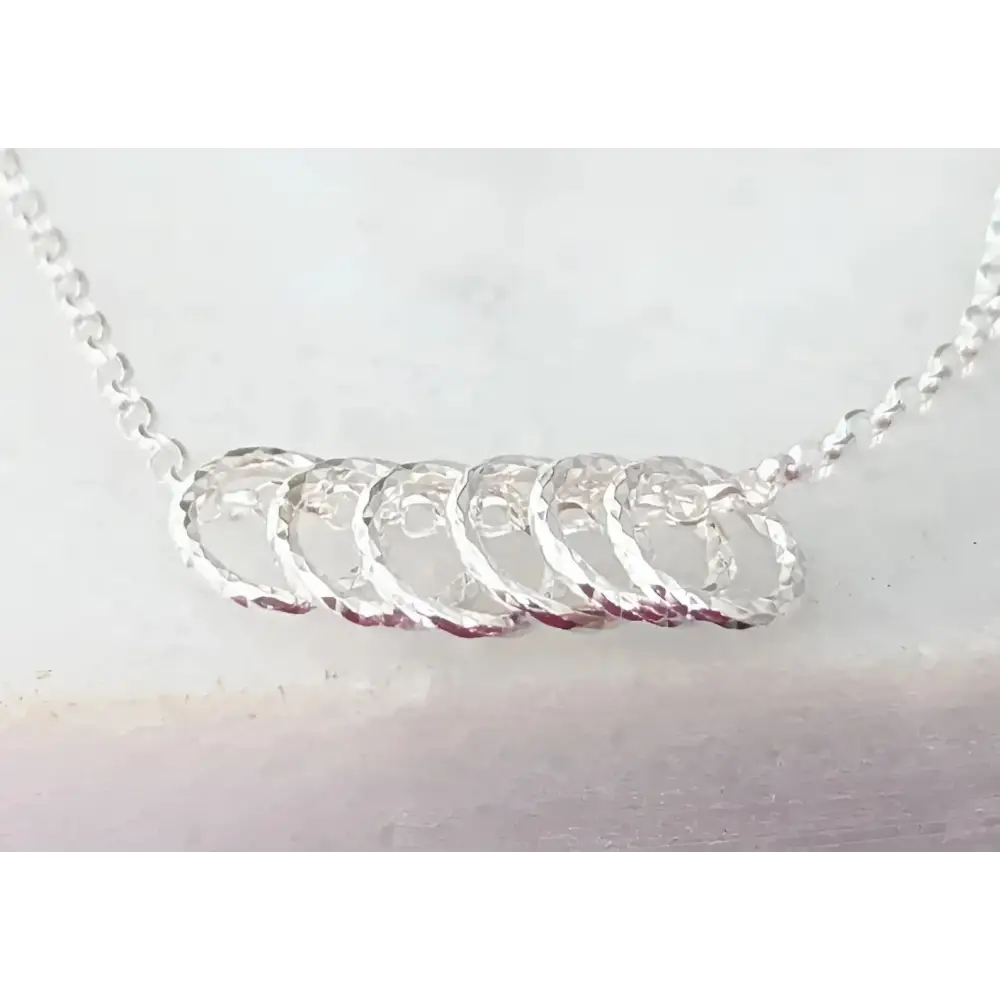 Sterling Silver Birthday Necklace (20th - 90th birthday) - necklace