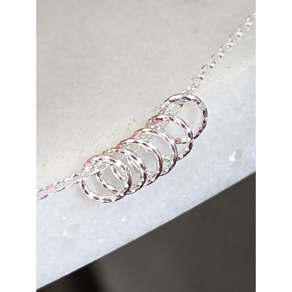 Sterling Silver Birthday Necklace (20th - 90th birthday) - necklace