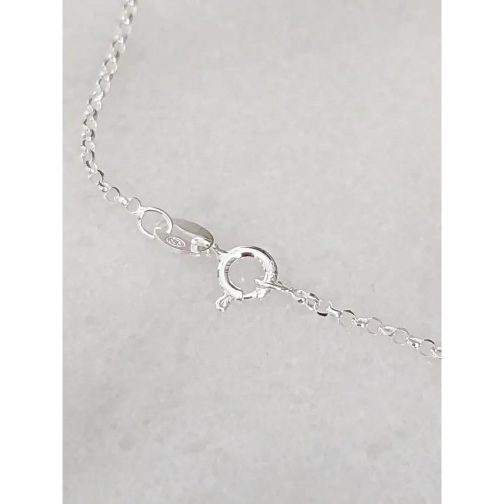 Sterling Silver Birthday Necklace (20th - 90th birthday) - necklace