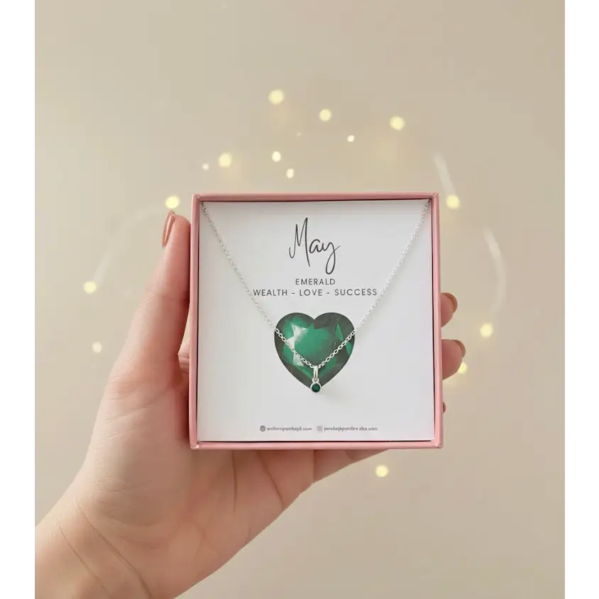 Sterling Silver Birthstone Necklace - necklace