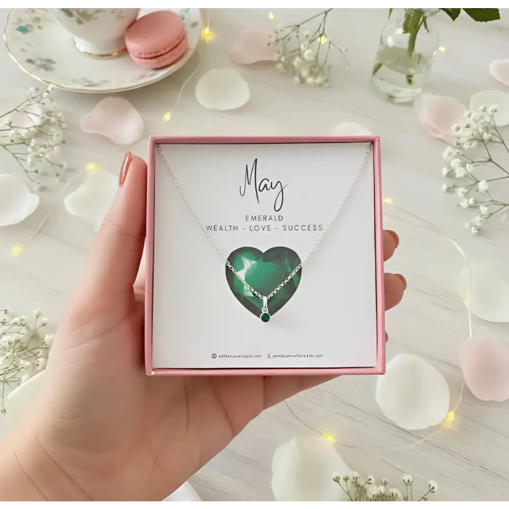 Sterling Silver Birthstone Necklace - necklace