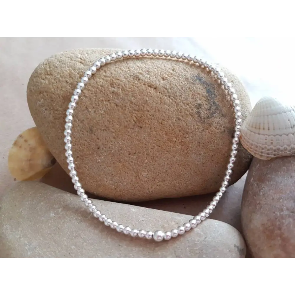 Sterling Silver Bracelet/Anklet With Love Jewellery UK