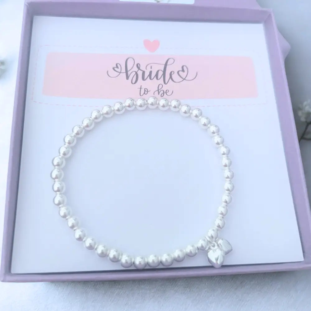 Sterling Silver â€™Bride to Beâ€™ Twin Hearts Bracelet - Bracelets