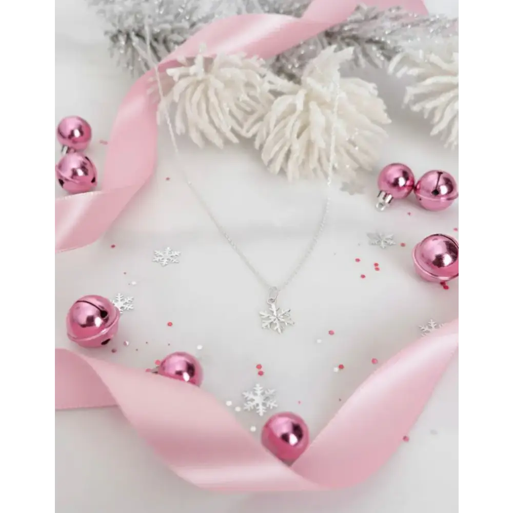 Sterling Silver Christmas Snowflake Necklace - Necklace