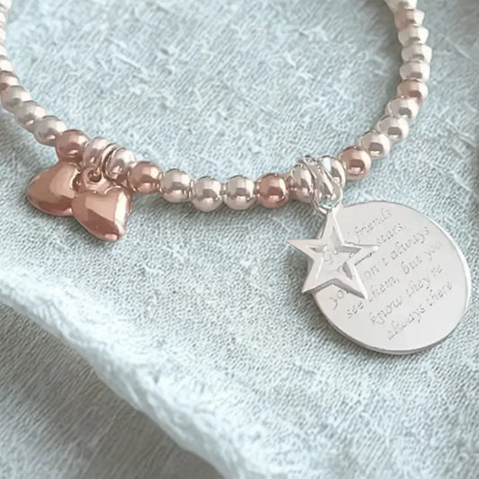 Sterling Silver Good Friends Are Like Stars Bracelet - Bracelets