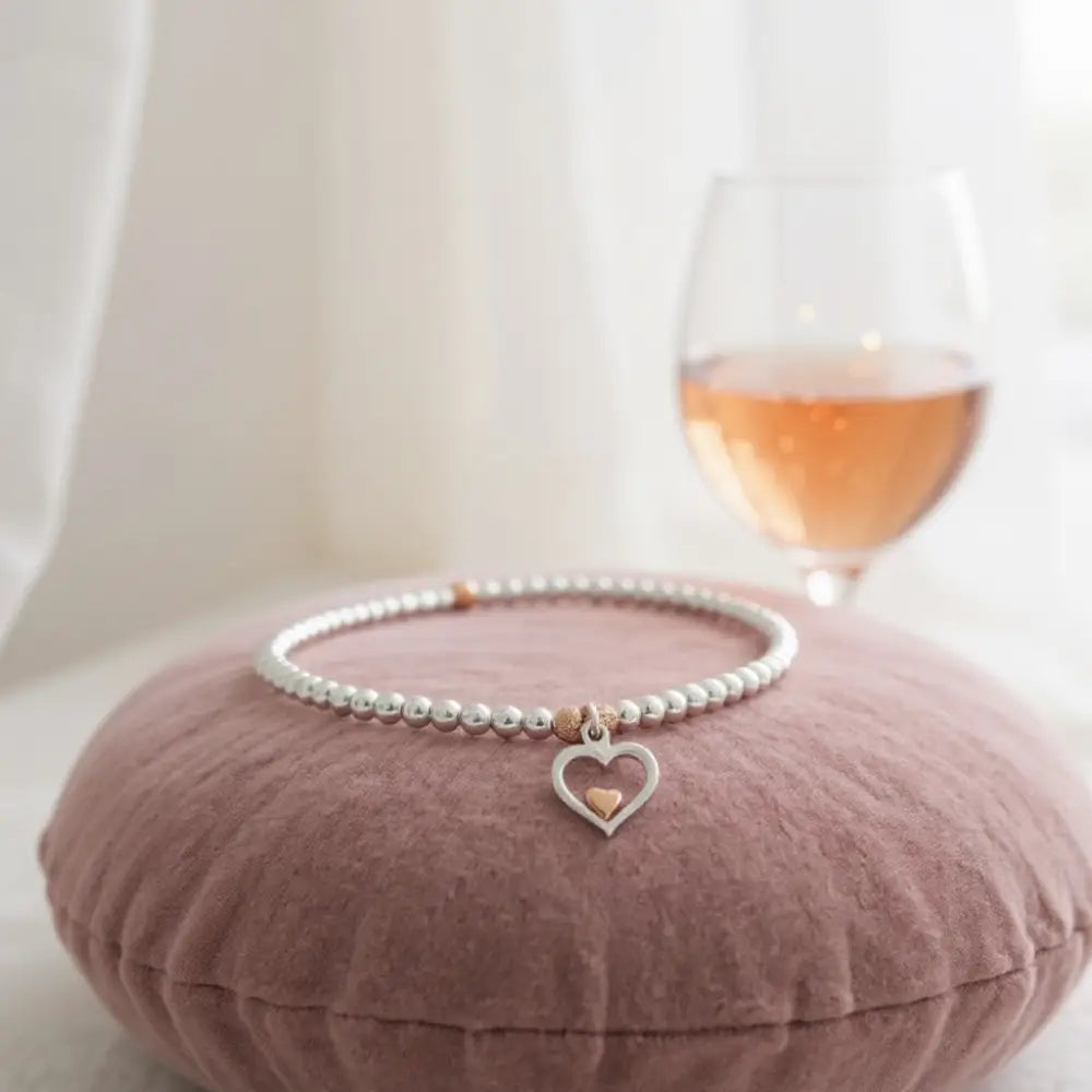 Sterling Silver Heart Stretch Bracelet Bracelets