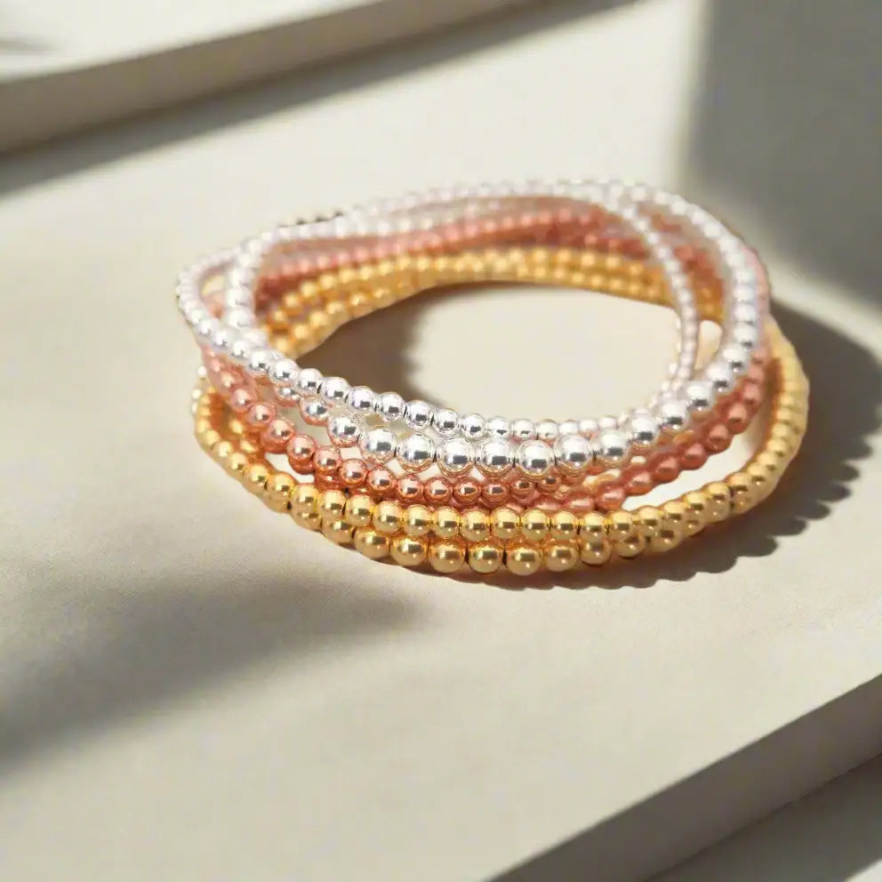 Sterling Silver Rose Gold or Yellow Gold Bracelets Bracelets