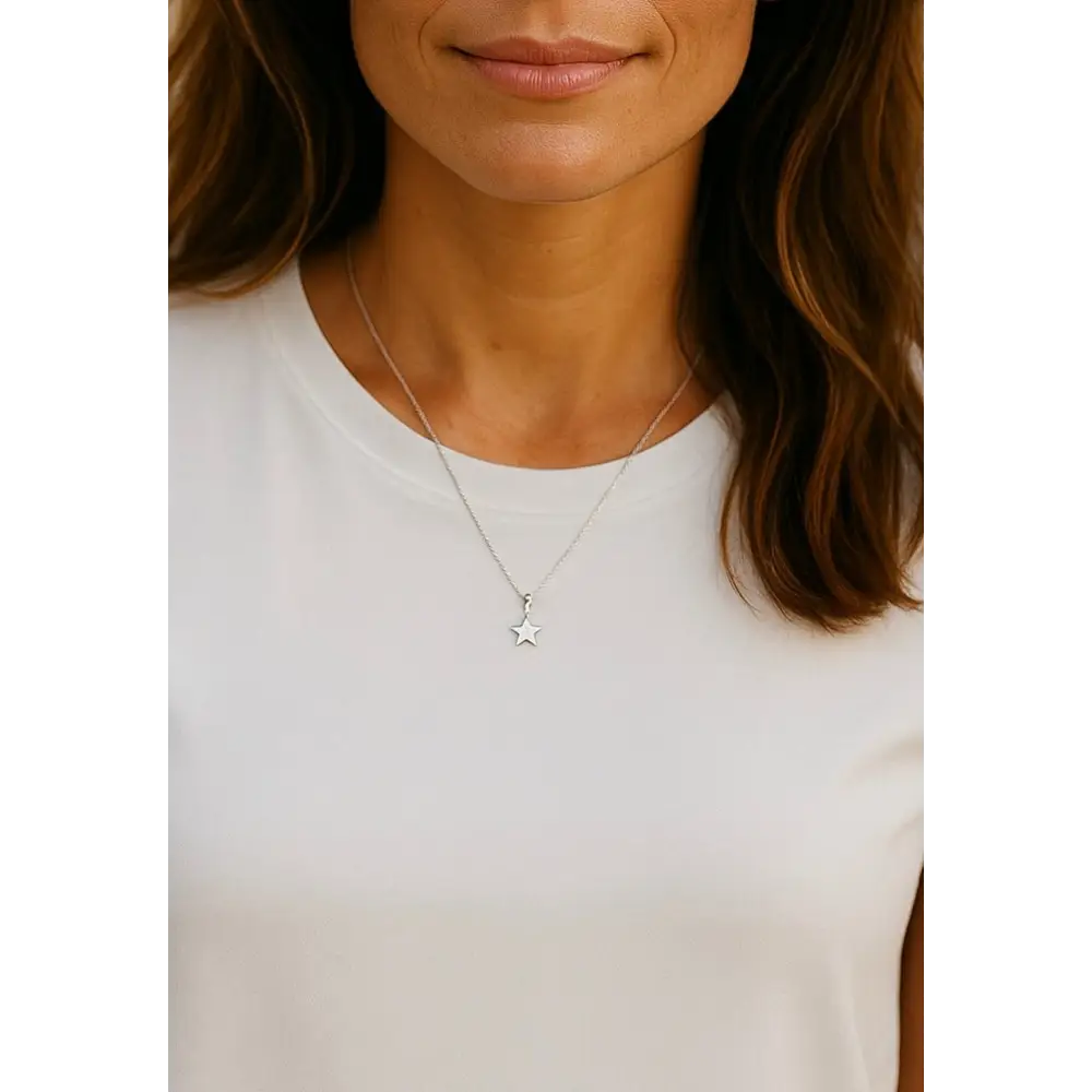 Sterling Silver Star Necklace necklace