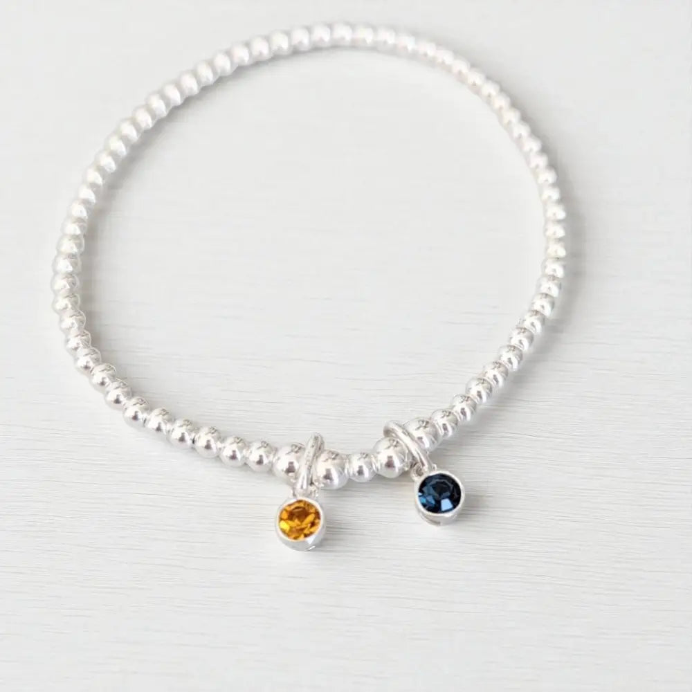 Three Birthstone Bracelet - Custom listing for Allie - Bracelets